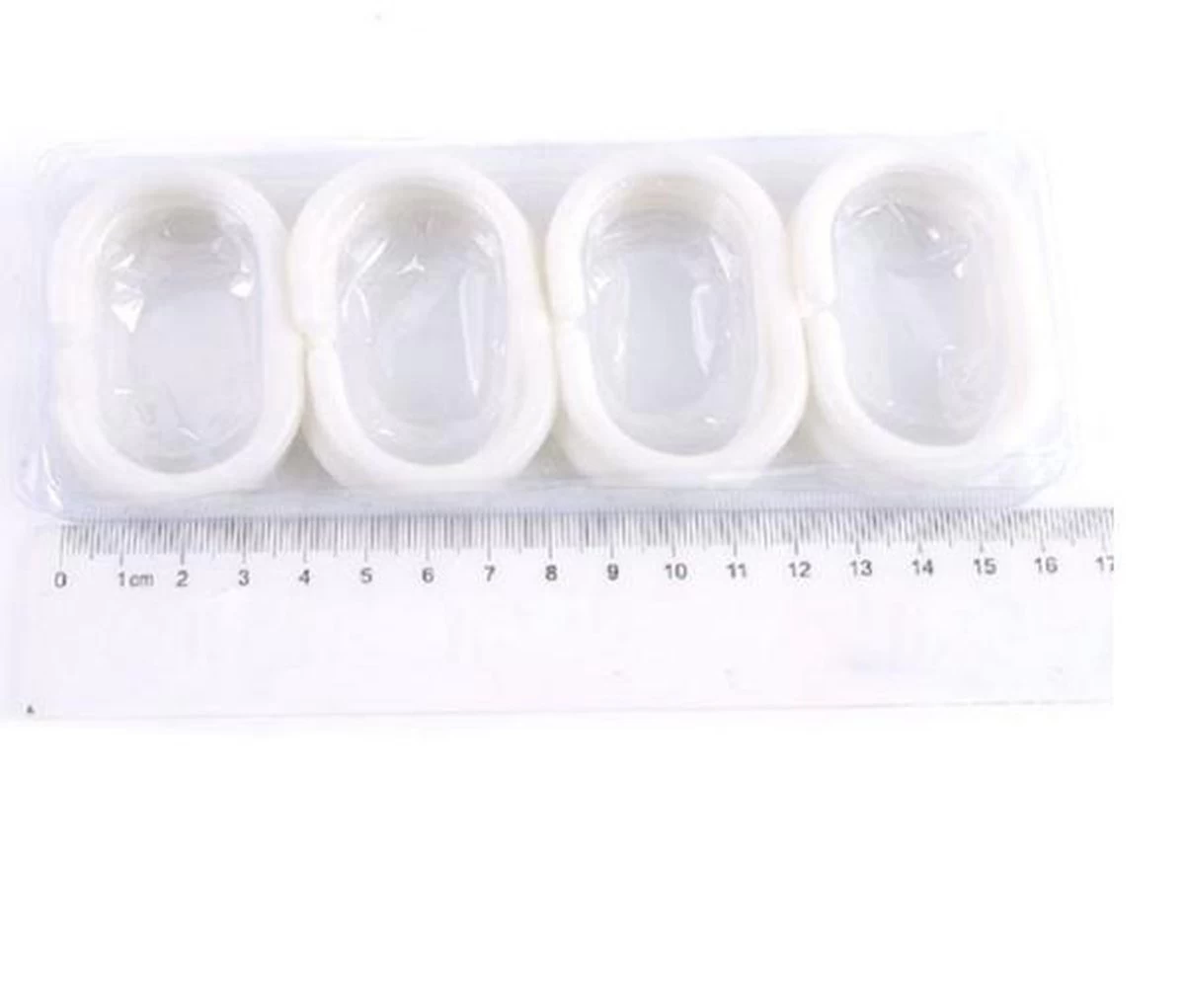 Merkloos Douchegordijn Ringen Set/12 Stuks - Wit - Ringen Douche Gordijn - Curtain Rings 2 Merkloos Douchegordijn Ringen Set/12 Stuks - Wit - Ringen Douche Gordijn - Curtain Rings - Image 2