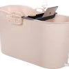 HelloBath® - Bath Bucket - XL - 125 Cm - Brazilian Sand - Zitbad - Ligbad (Verzending In Doos) - Incl. Badplank En Kraantje