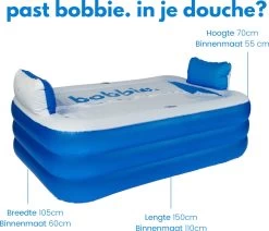 Bobbie. Blue - Opblaasbaar Ligbad Voor 2 Personen - Geschikt Voor Binnen En Buiten - Ijsbad - Zitbad - Zwembad - Badkamer - Bath Bucket -Grohe Winkel 1200x1031