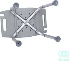 Ketchy Douchekruk - In Hoogte Verstelbaar - Douchekrukje - Roestvrij - 130kg Draagkracht - Comfortabel Zitkussen -Grohe Winkel 1200x1044