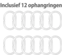 Douchegordijn 120x200 Cm (Small) - Met Ophangringen - Polyester - Wasbaar En Duurzaam - Blue Petals -Grohe Winkel 1200x1048 1