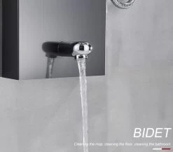 Sanisupreme® Douchepaneel Met Massage - Regendouche - Massage Jets - Waterval Douche - Met Thermostaatkraan En Handdouche - Zwart - Opbouw - Douchekop - Flanner® -Grohe Winkel 1200x1053 3