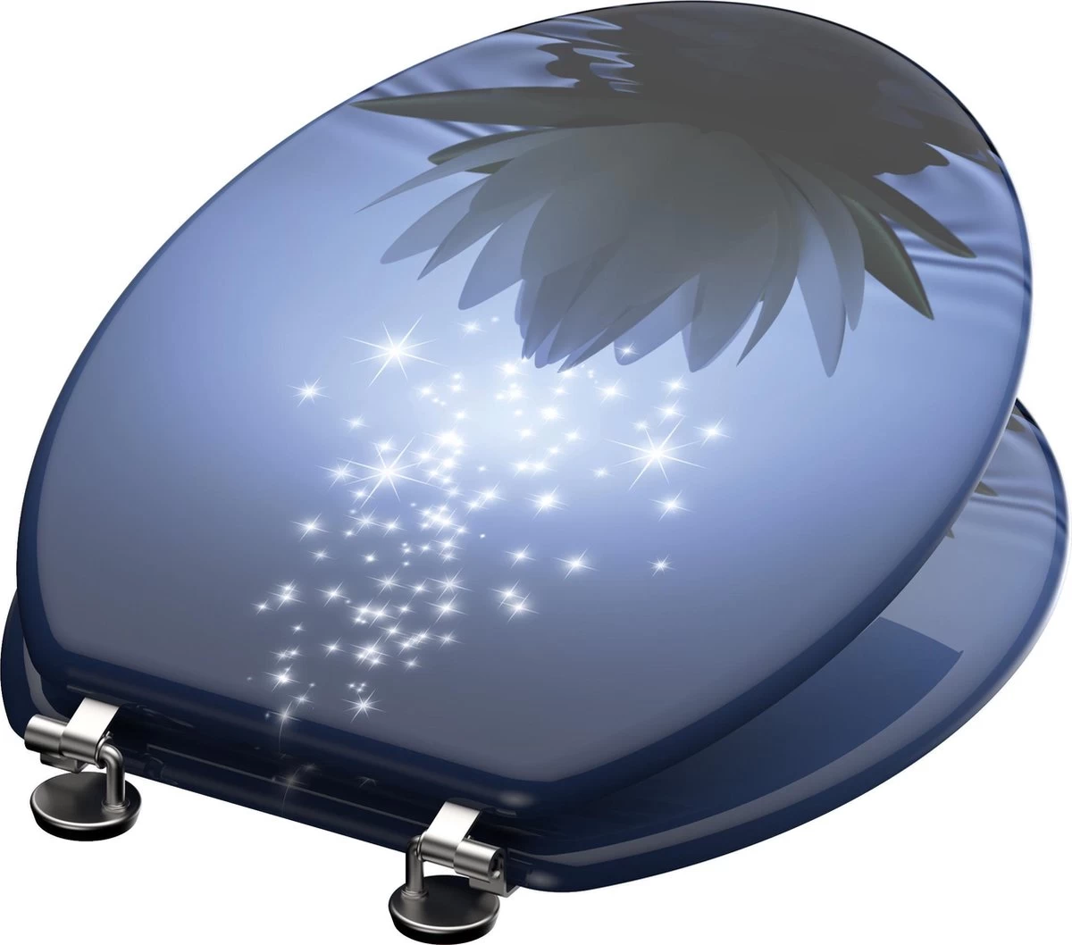 SCHÜTTE WC-Bril 80082 WATER LILY - MDF-Hout - RVS Scharnieren - Decor - 3-zijdige Print 3 SCHÜTTE WC-Bril 80082 WATER LILY - MDF-Hout - RVS Scharnieren - Decor - 3-zijdige Print - Image 3