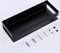 Merkloos GDRN - Doucherek Zwart - Zonder Boren - Doucherekjes - Hangend - Zwart - RVS -Grohe Winkel 1200x1059