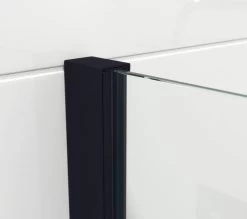 Saniclass Bellini Inloopdouche - Douchewand - 30x200cm - 8mm Veiligheidsglas - Anti Kalk - Mat Zwart -Grohe Winkel 1200x1062