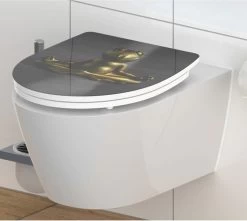 SCHÜTTE WC-Bril 82581 RELAXING FROG - High Gloss - Duroplast - Soft Close - Afklikbaar - RVS-Scharnieren - Decor - 1-zijdige Print -Grohe Winkel 1200x1072 1