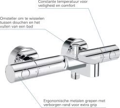 GROHE QuickFix Precision Get Thermostatische Badkraan - EcoJoy® - 15cm - Met Koppelingen - Chroom - 34774000 -Grohe Winkel 1200x1087 5