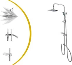 Lifa Bathing Zilveren Douchesysteem - Verstelbare Doucheset - RVS En ABS - Regendouche En Handdouche - Chroom - Incl. Bevestigingsmateriaal 16 Lifa Bathing Zilveren Douchesysteem - Verstelbare Doucheset - RVS En ABS - Regendouche En Handdouche - Chroom - Incl. Bevestigingsmateriaal -Grohe Winkel 1200x1093 1