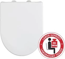 WENKO WC Bril Sindia - Wit Duroplast - Easy-Close Sluiting - Fix-Clip Bevestiging In RVS - Belastbaar Tot 300 Kg - Toiletbril - Toiletzitting -Grohe Winkel 1200x1095
