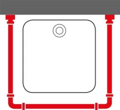 Sealskin Easy Roll 90x90x90 Cm - Aluminium - Mat Zilver -Grohe Winkel 1200x1097