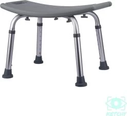 Ketchy Douchekruk - In Hoogte Verstelbaar - Douchekrukje - Roestvrij - 130kg Draagkracht - Comfortabel Zitkussen -Grohe Winkel 1200x1102