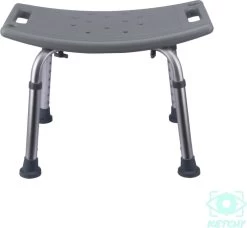 Ketchy Douchekruk - In Hoogte Verstelbaar - Douchekrukje - Roestvrij - 130kg Draagkracht - Comfortabel Zitkussen -Grohe Winkel 1200x1108 2