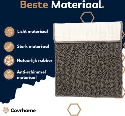 Merkloos Badmat Antislip 40 X 70 Cm - Douchemat - Antislipmat Douche - Extra Zacht - Eenvoudig Wasbaar - Grijs -Grohe Winkel 1200x1118 2