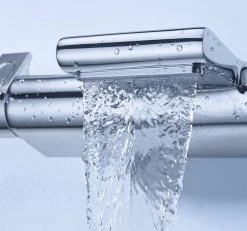 GROHE Grohtherm 2000 New Thermostatische Badkraan - 15cm - CoolTouch - Met Tray - Chroom - 34464001 -Grohe Winkel 1200x1120 2