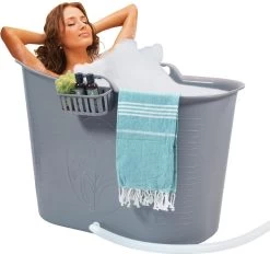 Zitbad Voor Volwassenen - Bath Bucket - Grijs - 200L -Grohe Winkel 1200x1127