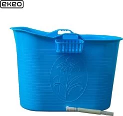 EKEO - Zitbad Voor Volwassenen – Bath Bucket – 200L – Mobiele Badkuip – Inclusief Badrek - Blauw -Grohe Winkel 1200x1130 3