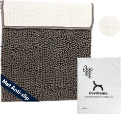 Merkloos Badmat Antislip 40 X 70 Cm - Douchemat - Antislipmat Douche - Extra Zacht - Eenvoudig Wasbaar - Grijs