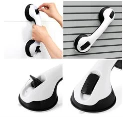 Merkloos 2x Anti Slip Zuig Handvat - Zuignap Handgreep Badkamer/Toilet - Badkamer Veiligheidsgreep - Handgreep Met Zuignappen - Badgreep - Krachtig En Verplaatsbaar - Trekvermogen Tot 50KG - 30cm -Grohe Winkel 1200x1141 3