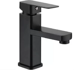 Merkloos Wastafelkraan | Badkamerkraan | Fonteinkraan | Mengkraan | Mat Zwart | RVS | Zwarte Kraan
