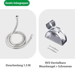 Regendouchekop XL Deluxe Ionisch Met Premium Waterfilter - Waterbesparend - ø 28 Cm - Inclusief Extra Navulling - Slang En Houder - Douchekop Met Filter - Regendouche - Handdouche - Hoge Druk - RVS - Douchefilter - Wellness - Spa -Grohe Winkel 1200x1144 1