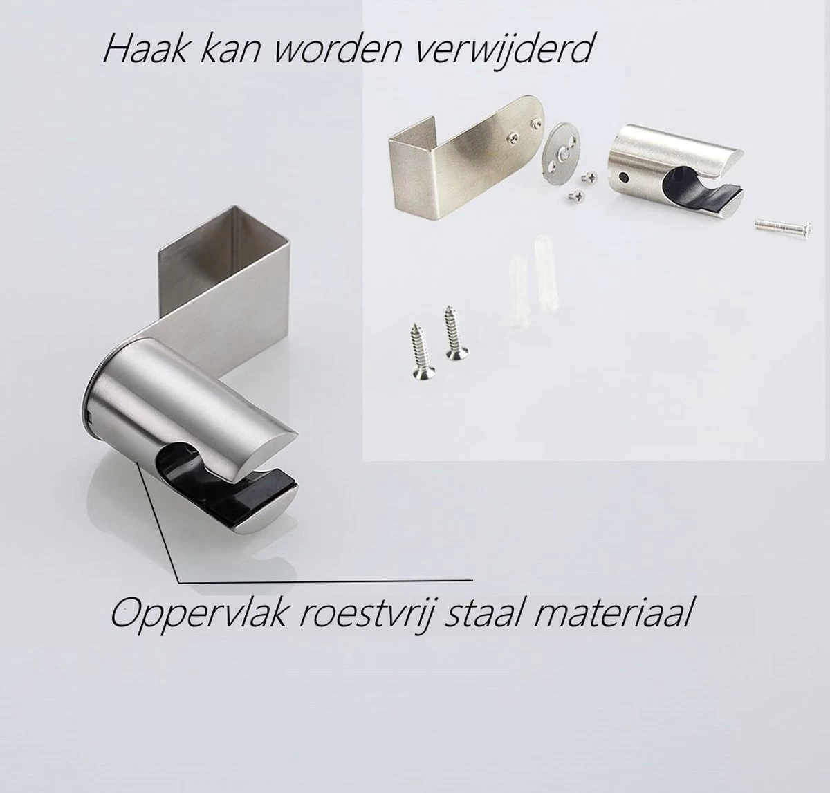 BetterSells® Bidet Handdoucheset - Shattaf - Bidet Sproeier Uit Geborsteld RVS - Inclusief Slang, T-stuk & Wandhouder 8 BetterSells® Bidet Handdoucheset - Shattaf - Bidet Sproeier Uit Geborsteld RVS - Inclusief Slang, T-stuk & Wandhouder - Image 8