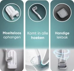 Bradey Toiletborstel Siliconen - WC Borstel Met Houder - Optimale Hygiëne - Golfclub-vorm - Komt In Alle Hoeken -Grohe Winkel 1200x1148 2