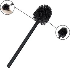 WENKO Toiletbutler Rivalta Zwart - Toiletborstel Met Houder, Toiletrolhouder En Reserverolhouder -Grohe Winkel 1200x1151 3