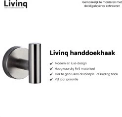 Toiletaccessoireset Gun Metal 4-delig - Luxe Toilet Set - Toiletborstel Met Houder - Toiletrolhouder Met Klep - Reserverolhouder - Handdoekhaak - Gunmetal Badkamer Accessoires -Grohe Winkel 1200x1156 11