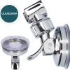 Moodcare® Verplaatsbare Douchekophouder Zelfklevend - Chroom – Douchekop Houder Zonder Boren – Wandhouder Douchekop Zuignap