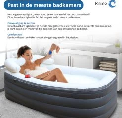 Opblaasbaar Bad Ligbad Zitbad Volwassenen - Ijsbad Badkuip Opblaasbad - Opvouwbaar Bad Opblaas Bad Antraciet 18 Opblaasbaar Bad Ligbad Zitbad Volwassenen - Ijsbad Badkuip Opblaasbad - Opvouwbaar Bad Opblaas Bad Antraciet -Grohe Winkel 1200x1157 1