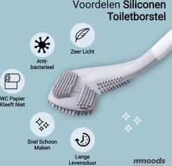 Mmoods Siliconen Golf Toiletborstel – WC Borstel Met Houder – Flexibele Siliconen WC Borstel – Antibacterieel – Hygiënisch – Wit -Grohe Winkel 1200x1158 2