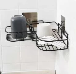 HomeBasics Zelfklevend Doucherek | Zwart | Zonder Boren | Doucherek Met Zuignap | Zuignappen | Doucherek Hoek | Badrek | Douchemandje | Keukenrek | Specerijenrek | Kruidenrek 10 HomeBasics Zelfklevend Doucherek | Zwart | Zonder Boren | Doucherek Met Zuignap | Zuignappen | Doucherek Hoek | Badrek | Douchemandje | Keukenrek | Specerijenrek | Kruidenrek -Grohe Winkel 1200x1158 3