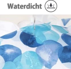 Douchegordijn - 180x200 Cm - Incl. Ringen - Waterdicht - Sneldrogend & Anti Schimmel - Wasbaar & Duurzaam - Polyester - Blue Petals -Grohe Winkel 1200x1159 2