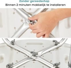 Life&Home Douchekruk - 6 Hoogtes - Douchestoel - Handgrepen - Max 130 Kg - Douchekophouder 14 Life&Home Douchekruk - 6 Hoogtes - Douchestoel - Handgrepen - Max 130 Kg - Douchekophouder -Grohe Winkel 1200x1160 2