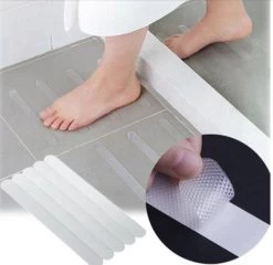 Zelfklevende Antislip Stickers - Douche/Bad/Trap Plakstrip - Badkamer Antislip Strips - 12stuks