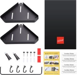 Cgoods Doucherek 2 Laags - Doucherek Zonder Boren - Doucherekje - Douchemandje - Badkamerrek - Badkamer Accessoires - Zwart 16 Cgoods Doucherek 2 Laags - Doucherek Zonder Boren - Doucherekje - Douchemandje - Badkamerrek - Badkamer Accessoires - Zwart -Grohe Winkel 1200x1177 8