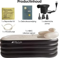 HBKS Lifestyle Bad – Opblaasbaar Ligbad – Bath Bucket – Zitbad Voor Volwassenen - Ijsbad Wim Hof Methode - Badkuip – Ice Bath – Zwart -Grohe Winkel 1200x1189 3