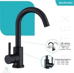 Wastafelkraan Zwart - Keukenkraan - Kraan - Badkamerkraan -Grohe Winkel 1200x1190 6