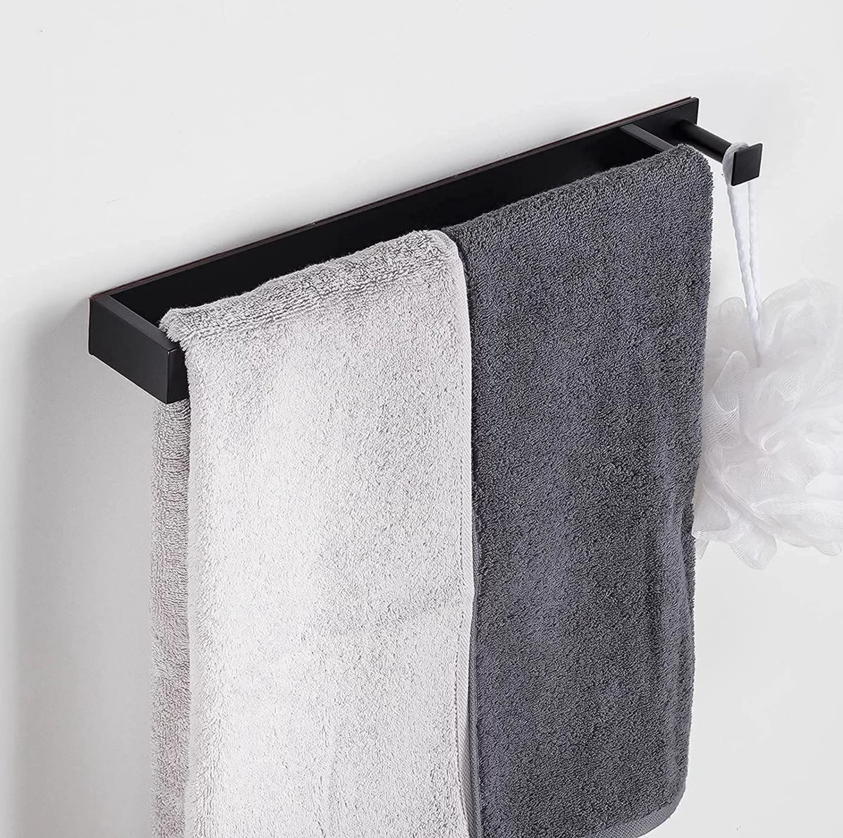 Home4u® - Handdoekrek Badkamer - Handdoekstang - Handdoekenrek Badkamer - 40CM - Met Hanger 7 Home4u® - Handdoekrek Badkamer - Handdoekstang - Handdoekenrek Badkamer - 40CM - Met Hanger - Image 7