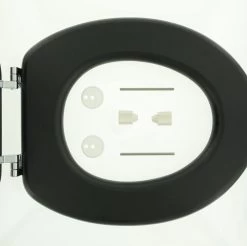 Tiger Leatherlook - Toiletbril - WC Bril - MDF - Zwart -Grohe Winkel 1200x1196 4