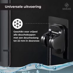 Douchekophouder Zwart Zelfklevend – Verstelbaar – Handdouchehouder – Douchekop Houder Zonder Boren -Grohe Winkel 1200x1198 14