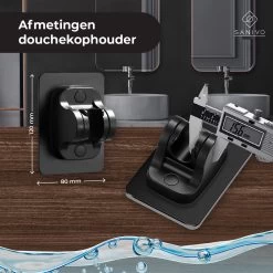 Douchekophouder Zwart Zelfklevend – Verstelbaar – Handdouchehouder – Douchekop Houder Zonder Boren -Grohe Winkel 1200x1198 17