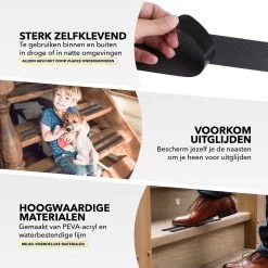 RX Goods 25 Stuks Zelfklevende Anti Slip Strips Stickers – 2 Cm X 20 Cm - Met Schraper – Zwarte Antislip Tape -Grohe Winkel 1200x1200 1016