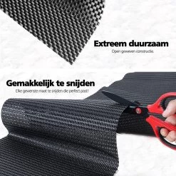 SWILIX ® Antislipmat Voor Kasten En Lades, Douchemat - Badkamermat - Badmat, Dienblad, Vloer - 4 Meter Rol - Anti Slip Mat - 400 X 30 Cm - Zwart -Grohe Winkel 1200x1200 1021