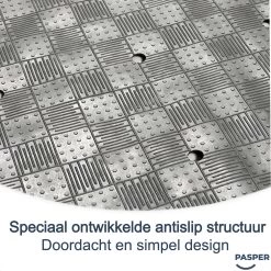 Douchemat Antislip Grijs - 53 X 53 Cm - Antislipmat Douche - Badmat -Grohe Winkel 1200x1200 1028