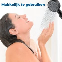 Imperatoris | DoucheSet - Douchekop Met Slang, Houder & Badmuts/Douchemuts - Waterbesparend – Hoge Druk – Regendouche - Zwart Mat -Grohe Winkel 1200x1200 103