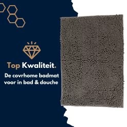 Merkloos Badmat Antislip 40 X 70 Cm - Douchemat - Antislipmat Douche - Extra Zacht - Eenvoudig Wasbaar - Grijs -Grohe Winkel 1200x1200 1036