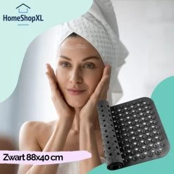 The Original - Douchemat Antislip - Zwart - 88x40cm - Antislipmat Badmat Voor Bad & Douche - Anti Slip Mat Met Zuignappen -Grohe Winkel 1200x1200 1040