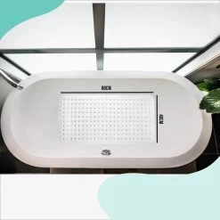 The Original - Douchemat Antislip - Wit - 88x40cm - Antislipmat Badmat Voor Bad & Douche - Anti Slip Mat Met Zuignappen -Grohe Winkel 1200x1200 1068