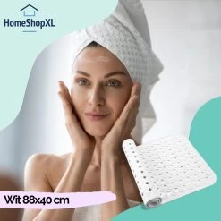 The Original - Douchemat Antislip - Wit - 88x40cm - Antislipmat Badmat Voor Bad & Douche - Anti Slip Mat Met Zuignappen -Grohe Winkel 1200x1200 1069